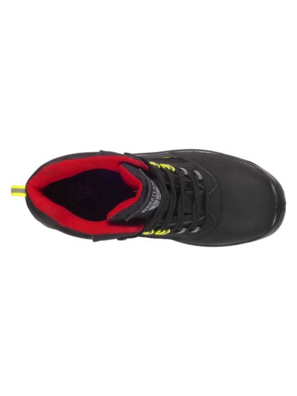 Workteam Bota de seguridad, trabajo, antiestática, resistente al deslizamiento, perforación, hidrocarburos y absorción de agua, puntera antiimpactos. Detalles reflect y de alta visibilidad.
