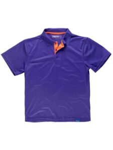 Work Team Polo Técnico de Manga Corta, Combinado con Colores Flúor. Hombre - Imagen 6