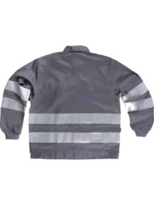 WorkTeam Cazadora con cierre de cremallera, 2 bolsos de pecho y cintas reflectantes. Hombre