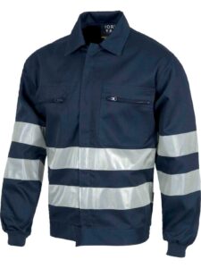 WorkTeam Cazadora con cierre de cremallera, 2 bolsos de pecho y cintas reflectantes. Hombre - Imagen 2