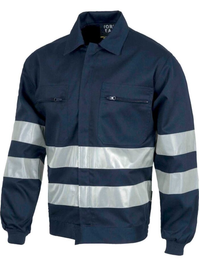 WorkTeam Cazadora con cierre de cremallera, 2 bolsos de pecho y cintas reflectantes. Hombre - Imagen 2