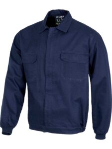 WorkTeam Cazadora con Cremallera de Metal Oculta y Dos Bolsos de Pecho con tapetas, 100% Algodón, Especial Soldadores, Construcción, Trabajo, etc - Imagen 3