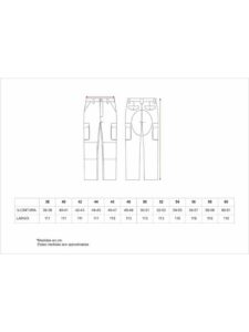 WorkTeam Pantalón con Refuerzos en culera y Rodillas, sin Cintura Elástica, Multibolsillos. Hombre