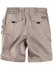 WorkTeam Pantalón con Perneras Desmontables, Cintura elástica y Multibolsillos. Hombre Beige