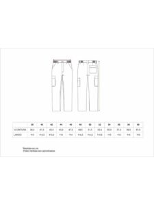 WorkTeam Pantalón con Cintura elástica y Multibolsillos, 100% Algodón GRUESO, Especial FRÍO, Soldadores, Construcción, Trabajo, etc. Hombre