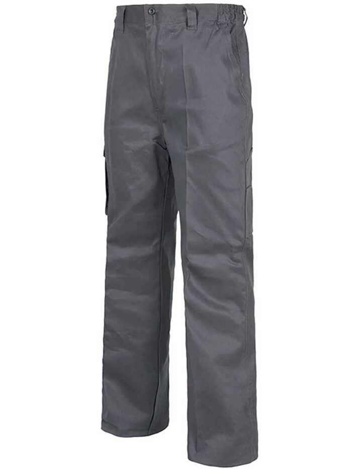 WorkTeam Pantalón con Cintura elástica y Multibolsillos, 100% Algodón GRUESO, Especial FRÍO, Soldadores, Construcción, Trabajo, etc. Hombre - Imagen 2
