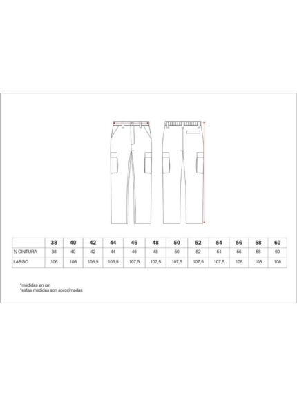 WorkTeam Pantalón con Cintura Elástica, Multibolsillos, 100% Algodón Ligero, Especial Soldadores, Construcción, Trabajo, etc. Hombre
