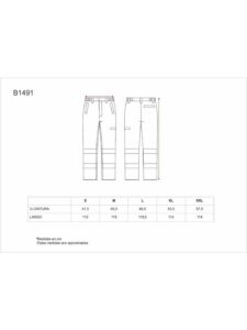 WorkTeam Pantalón Alta Visibilidad Ignífugo, Tejido modacrílico, Algodón y Antiestático. EN11611, EN11612, EN1149, EN61482. Hombre