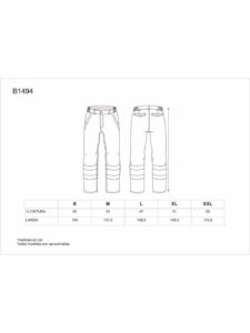 WorkTeam Pantalón Ignífugo y Antiestático, con Bandas Reflectantes. EN11611, EN11612, EN1149. Hombre