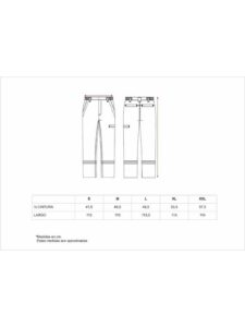 WorkTeam Pantalón Ignífuga, Tejido Modacrílico, Algodón, Antiestático y cintas Reflectantes.EN11612,EN11611,EN1149,EN61482. Hombre