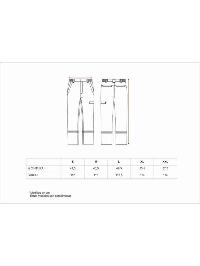 WorkTeam Pantalón Ignífuga, Tejido Modacrílico, Algodón, Antiestático y cintas Reflectantes.EN11612,EN11611,EN1149,EN61482. Hombre