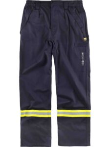 WorkTeam Pantalón Ignífuga, Tejido Modacrílico, Algodón, Antiestático y cintas Reflectantes.EN11612,EN11611,EN1149,EN61482. Hombre