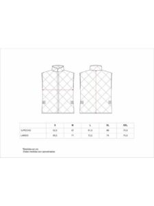 Workteam Chaleco Especial Alimentación,  Guateado, Acolchado con Cierre de Corchetes y sin Bolsillos. Hombre