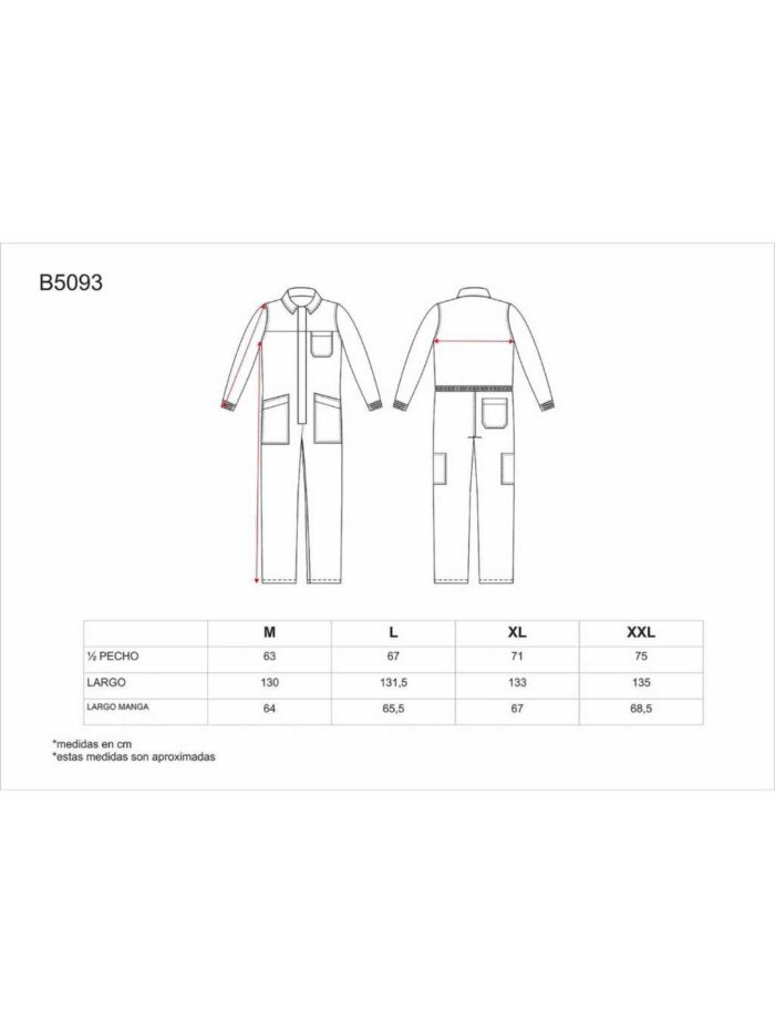 Teamwork Mono de Trabajo. Buzo ignífugo y antiestático. - Imagen 4