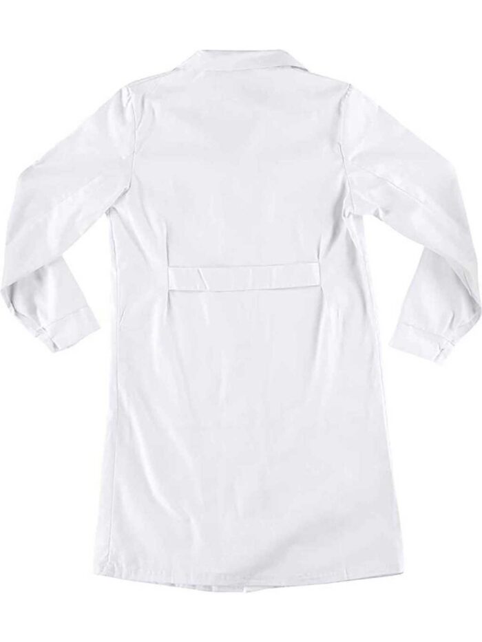 WorkTeam Bata de Mujer con cierre de botones, un bolso de pecho y 2 bajos. 100% Algodón. Mujer