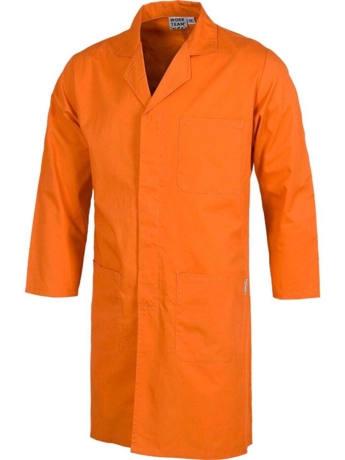 WorkTeam Bata Unisex con Cierre de Corchetes Ocultos, un Bolso de Pecho y Dos Laterales. Hombre - Imagen 4