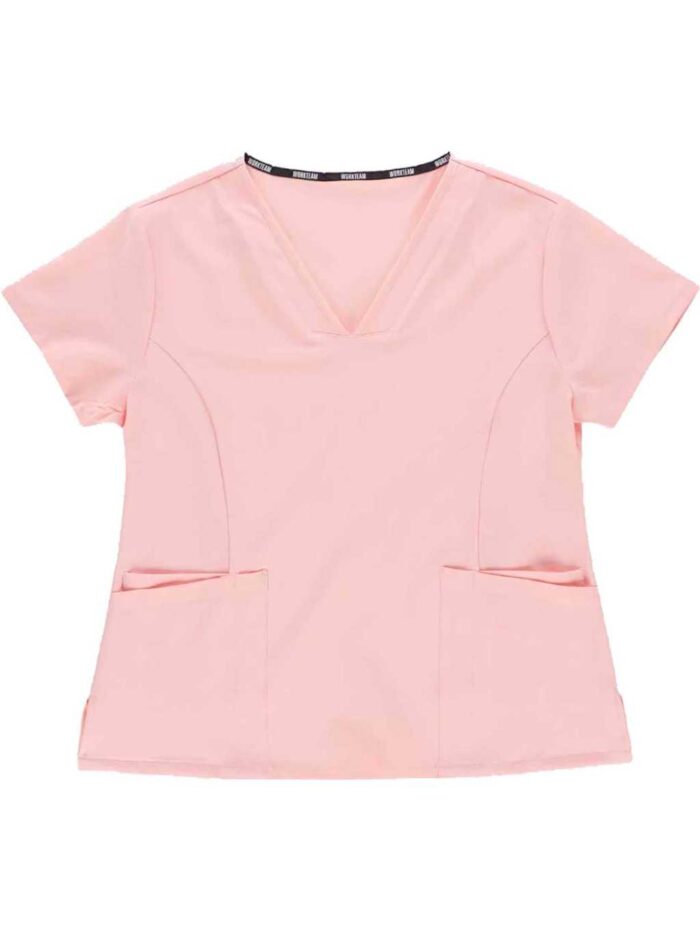 Workteam Casaca Sanitaria Entallada Mujer, Tejido Elástico. Camisa Médico, Enfermera, Dentista, Estética, Veterinaria. - Imagen 3