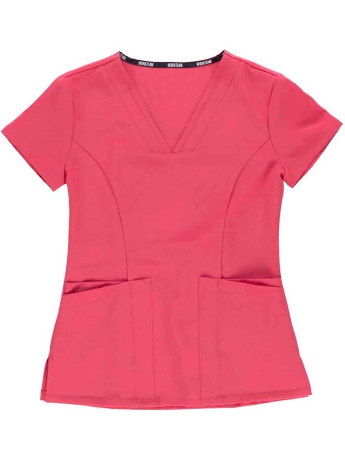 Workteam Casaca Sanitaria Entallada Mujer, Tejido Elástico. Camisa Médico, Enfermera, Dentista, Estética, Veterinaria. - Imagen 5