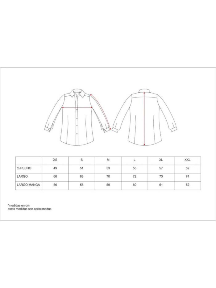 Workteam Blusa Trabajo Entallada Manga Larga sin Bolsillos. Mujer