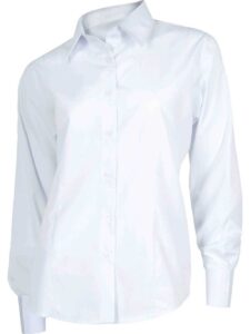 Workteam Blusa Trabajo Entallada Manga Larga sin Bolsillos. Mujer