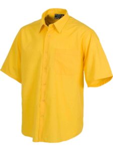 WorkTeam Camisa Trabajo de manga corta con un bolso de pecho. Hombre