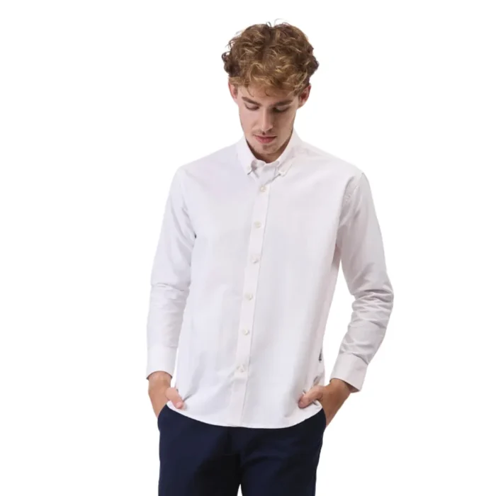 Workteam Camisa Trabajo de Manga Larga con un Bolso de Pecho; Tejido Oxford, 100% Algodón. Hombre - Imagen 3