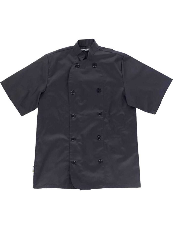 WorkTeam Casaca de Cocina con Cierre de Botones y Manga Corta. Unisex - Imagen 2