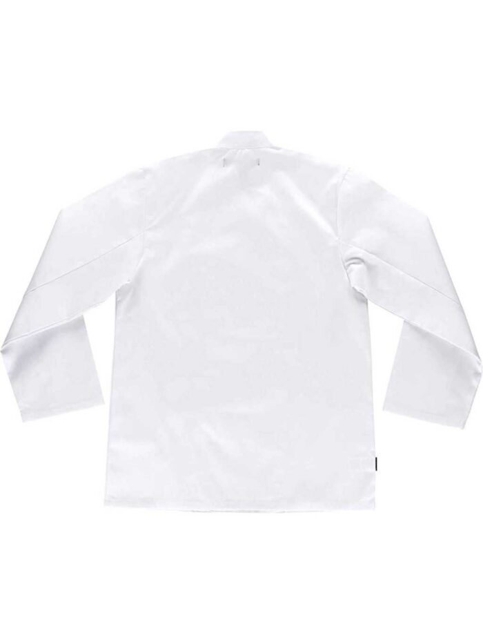 WorkTeam Casaca de Cocina con Cierre de Botones y Manga Larga. Hombre