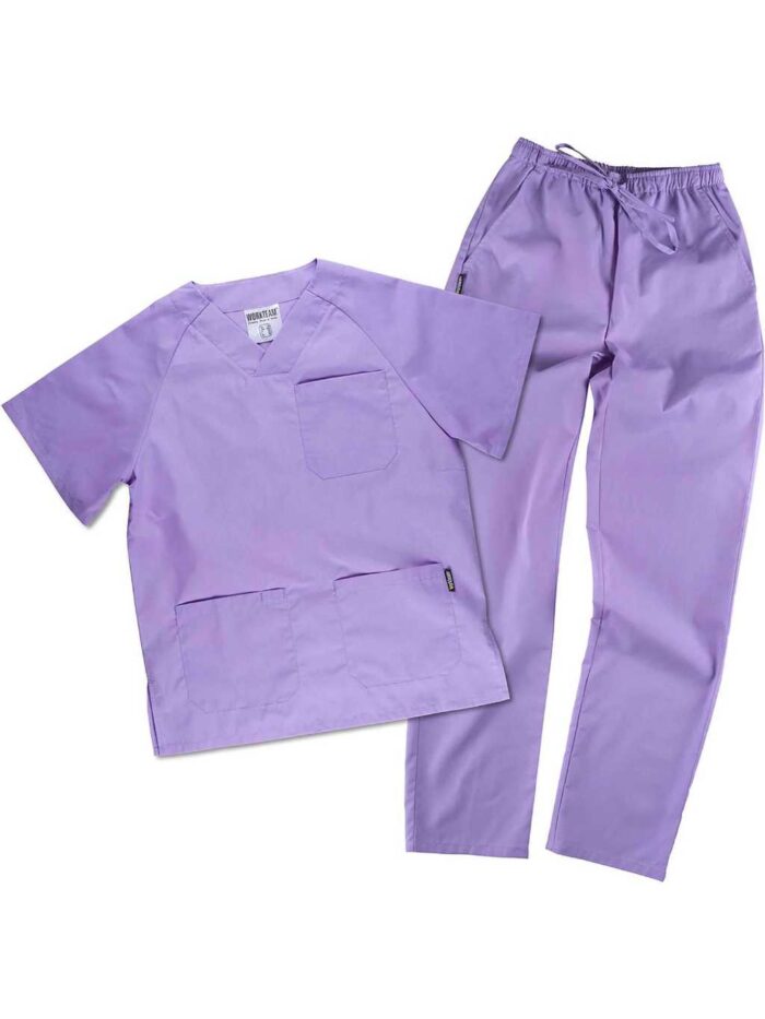 WorkTeam Uniforme sanitario o Conjunto Sanitario, con elástico y cordón en la cintura, Casaca y Pantalón - Imagen 5