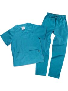 WorkTeam Uniforme sanitario o Conjunto Sanitario, con elástico y cordón en la cintura, Casaca y Pantalón - Imagen 3