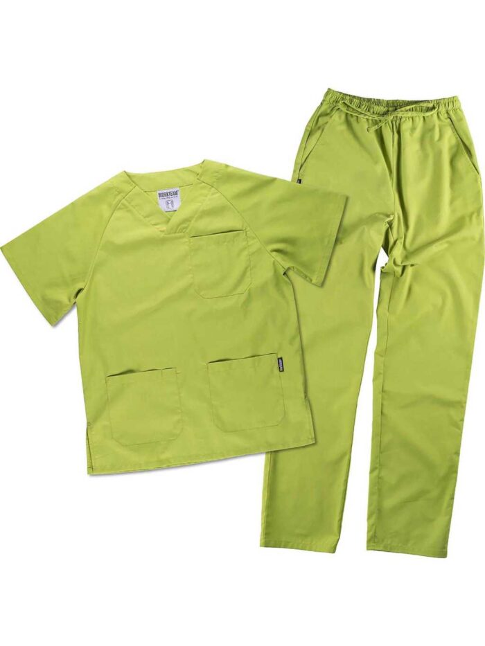 WorkTeam Uniforme sanitario o Conjunto Sanitario, con elástico y cordón en la cintura, Casaca y Pantalón - Imagen 8