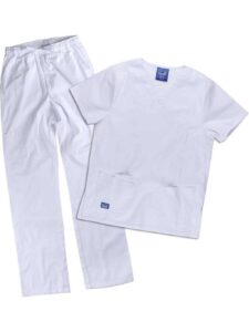 WorkTeam Conjunto o Uniforme sanitario elástico. Casaca y Pantalón, Algodón Unisex - Imagen 3