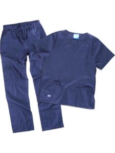 WorkTeam Conjunto o Uniforme sanitario elástico. Casaca y Pantalón, Algodón Unisex - Imagen 2
