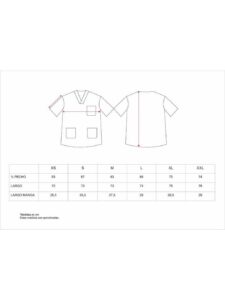 Teamwork Casaca Sanitaria Unisex con Tres Bolsillos. Casacas de Sanidad de Calidad