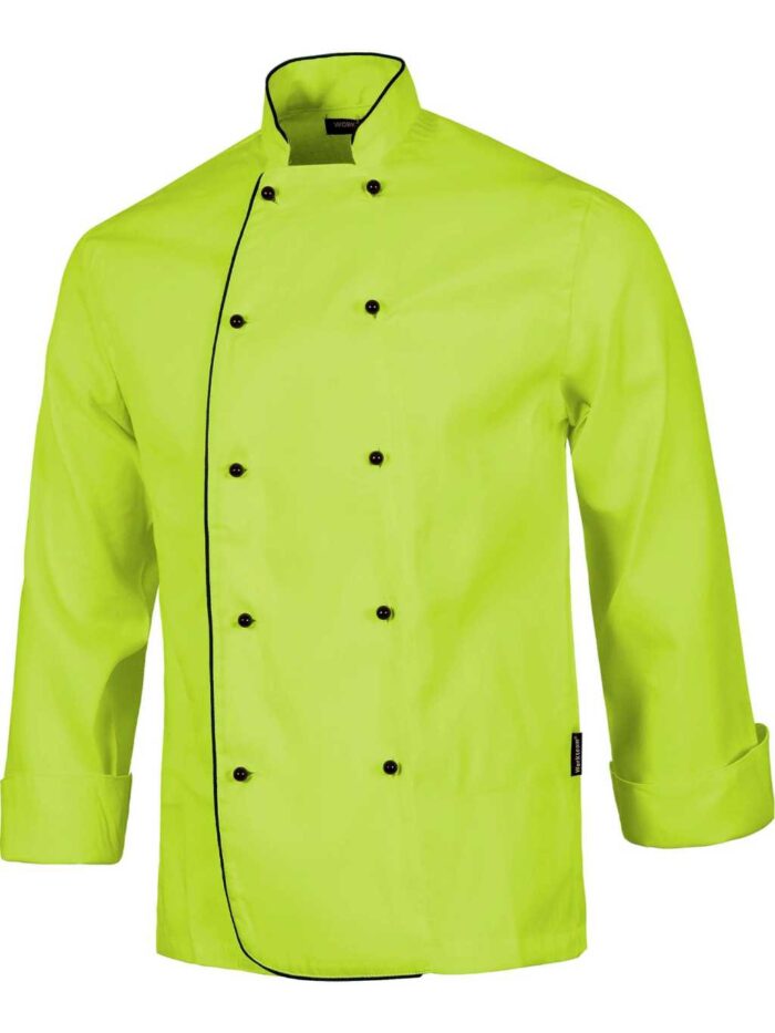 WorkTeam Chaqueta Cocina Unisex con Botones de Seguridad y Vivos a Contraste. Hombre - Imagen 2