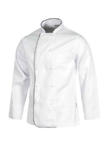 WorkTeam Chaqueta de Cocina con Vivos a Contraste y Botones de Seguridad. Hombre