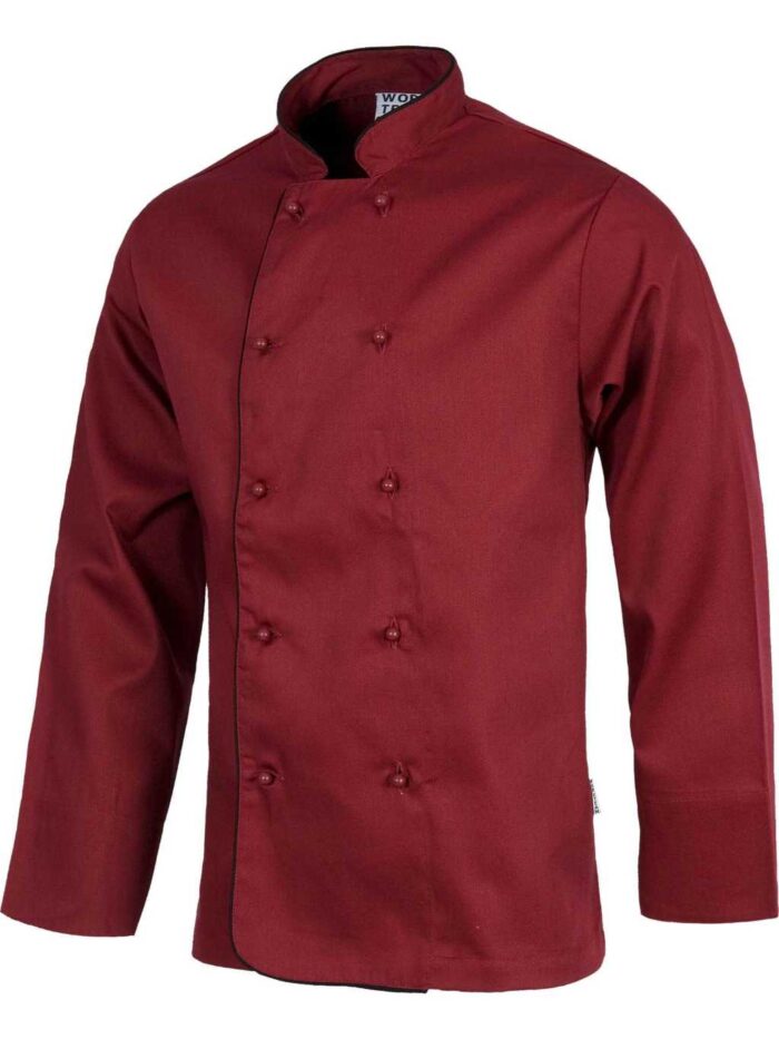 WorkTeam Chaqueta de Cocina con Vivos a Contraste y Botones de Seguridad. Hombre - Imagen 3