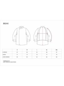 WorkTeam Casaca Cocina combinada, con Vivos en A.V. Tejido Bird-Eye en sisa y Espalda. Tto Antimanchas Hombre