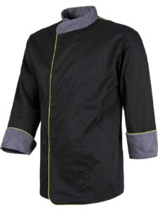 WorkTeam Casaca Cocina combinada, con Vivos en A.V. Tejido Bird-Eye en sisa y Espalda. Tto Antimanchas Hombre - Imagen 2