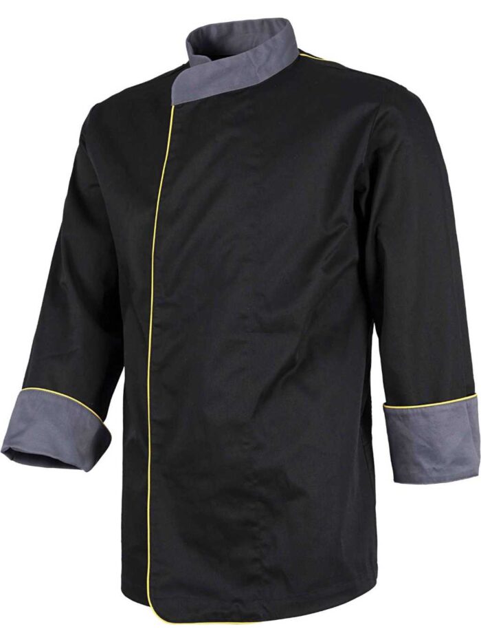 WorkTeam Casaca Cocina combinada, con Vivos en A.V. Tejido Bird-Eye en sisa y Espalda. Tto Antimanchas Hombre - Imagen 2