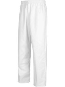 Workteam Pantalón Sanitario Cintura elástica, bragueta Cremallera, sin Bolsillos, 100% Algodón. Hombre