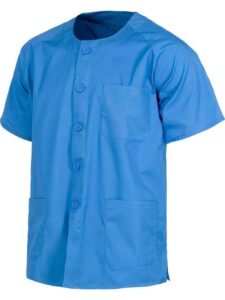 WorkTeam Casaca Sanitario Botones Manga Corta, un Bolso de Pecho y Dos Bajos. Unisex