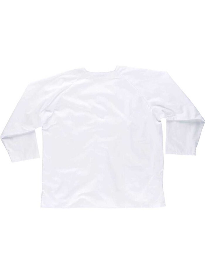 WorkTeam Casaca Sanitario Botones Manga Larga, un Bolso de Pecho y Dos Bajos. Unisex