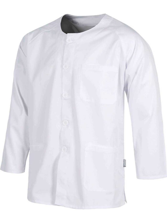 WorkTeam Casaca Sanitario Botones Manga Larga, un Bolso de Pecho y Dos Bajos. Unisex - Imagen 3