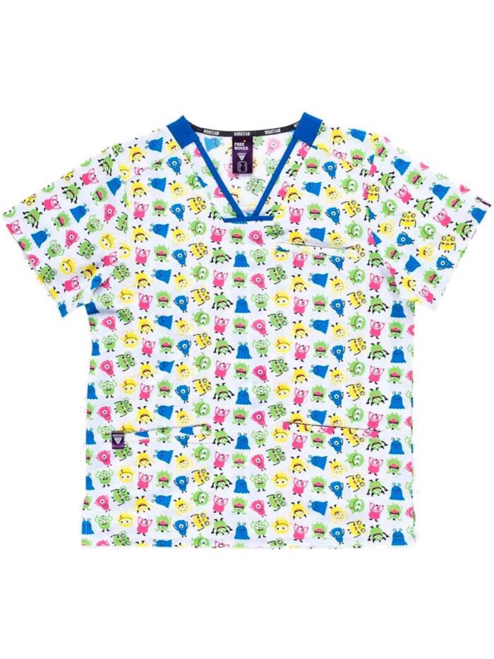 Workteam Casaca Sanitaria Estampada Unisex, TEJIDO ELÁSTICO. Uniforme sanitario, conjunto sanitario, camisa Médico, Enfermera, Dentista, Estética, Veterinaria, Hostelería. - Imagen 7