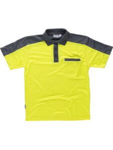 WorkTeam Polo Combinado de ALTA VISIBILIDAD manga corta con un bolso de pecho. HOMBRE