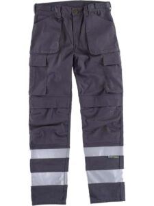 WorkTeam Pantalón de Triple Costura con Cintas Reflectantes. Dos Bolsos de Fuelle con Abertura Inclinada en los costados, un Bolsillo relojero, Dos b - Imagen 4