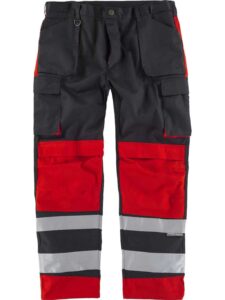 Workteam Pantalón Trabajo de Alta Visibilidad, Triple Costura, Tejido Grueso y Cintas Reflectantes. Hombre - Imagen 3