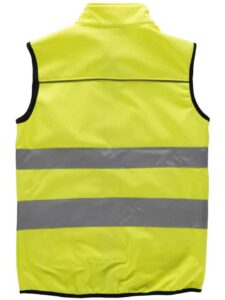 WorkTeam Chaleco workshell de Alta Visibilidad, Cintas Reflectantes de Diferentes tamaños. EN ISO 20471:2013 Hombre