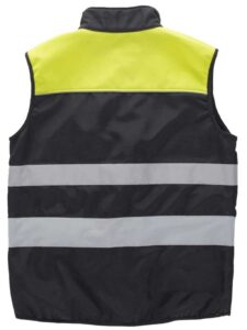 WorkTeam Chaleco Workshell Impermeable, Cortavientos, Combinado con Alta Visibilidad, Cintas Reflectantes de Diferentes Tamaños. Hombre